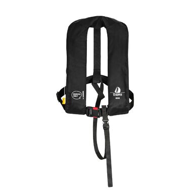 Жилет рятувальний 165N ISO з ручним вивільненням, чорний