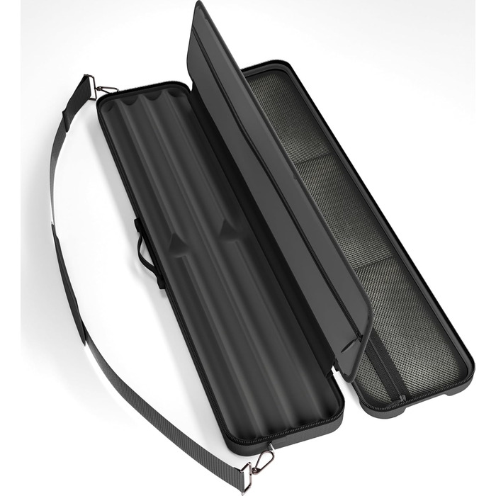 Чохол для більярдних київ Casemaster Parallax Guard 2x2, на 2 повні киї (2 батти/2 шафти), міцний поліестер 600D Oxford, чорний
