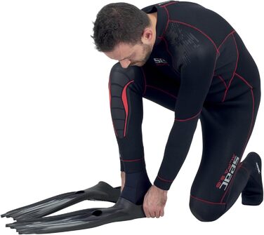 Seac F 100 Pro: Ласти для дайвінгу та снорклінгу, ультралегкі, закриті, 40/41, чорні