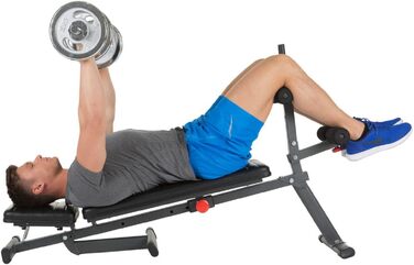Різнофункціональна лава для преса та жиму Hammer Ab Bench Perform One, антрацит/чорний, 160 x 32 x 119 см