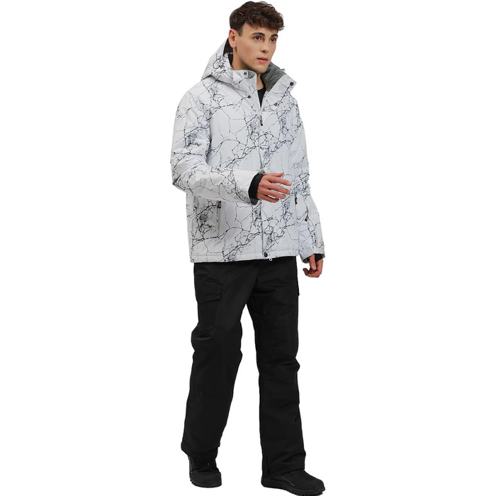 Чоловічий зимовий комбінезон для сноубордингу та катання на лижах. Водонепроникний, вітростійкий, теплий. XL, чорний.