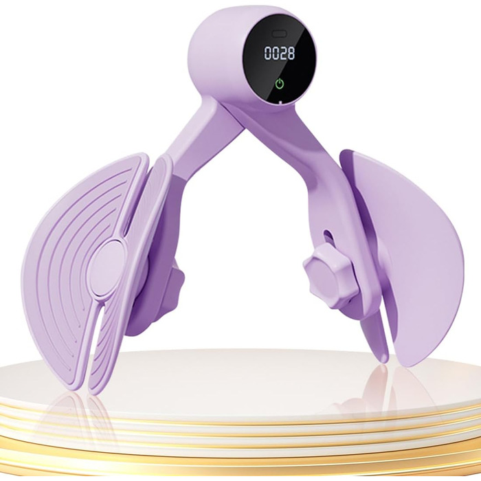 Тренування тазового дна Oberschenkel Trainer для жінок та чоловіків: пристрій для тренування м'язів стегон, тазу та ніг вдома. Violett