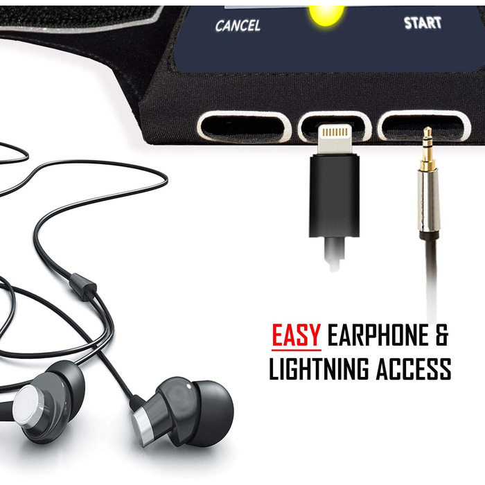 Спортивний браслет RevereSport для телефону з чохлом (Otterbox, Lifeproof). Сумісний з iPhone 15/14/13/12/11/SE/Mini та Samsung S23/S22/S21/S20. Підходить для телефонів середнього розміру (6.5')