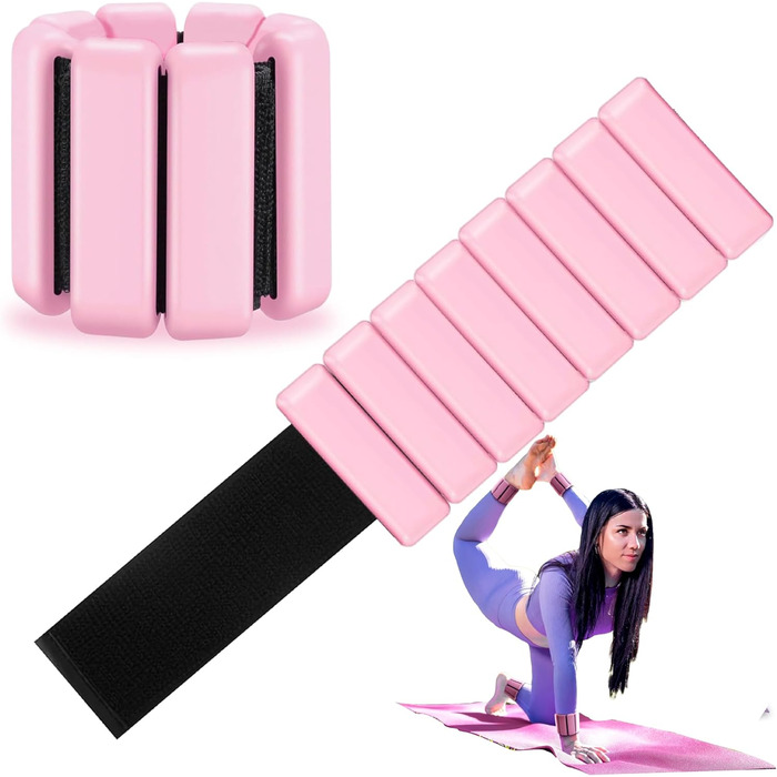 Набір манжет для фітнесу Esshogo 1 кг (2 шт.) - вантажні браслети для рук та ніг, для пілатесу та ходьби