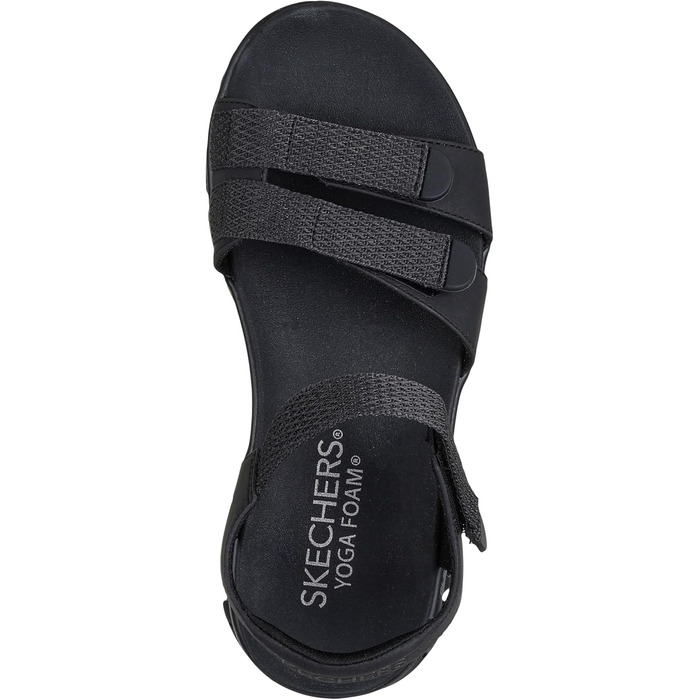 Спортивні сандалі Skechers Glide-Step Count On Me для жінок (39 EU, чорний)