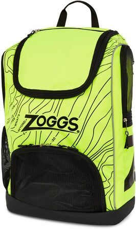 Рюкзак Zoggs Planet R-PET 33 л жовто-чорний, для плавання, екологічний