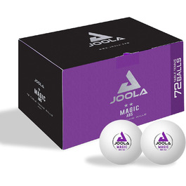 Тенісні м'ячі Joola Magic ABS 40+ для дорослих, універсальні, білі