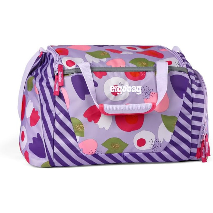 Спортивна сумка ergobag з відділенням для вологих речей, 20 л, Blütenzaubär, фіолетова