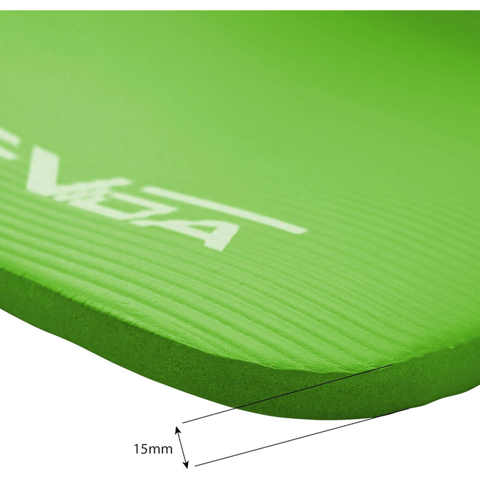 Килимок для йоги SportVida з нековзким покриттям, NBR, 180 x 60 x 1,5 см - для дому та занять спортом