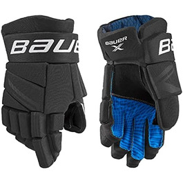 Хокейні рукавички Bauer S21 X Intermediate, сині, розмір 12