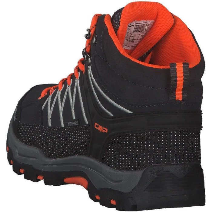 Дитячі трекінгові черевики CMP Rigel Mid Antracite-Flash Orange, розмір 40