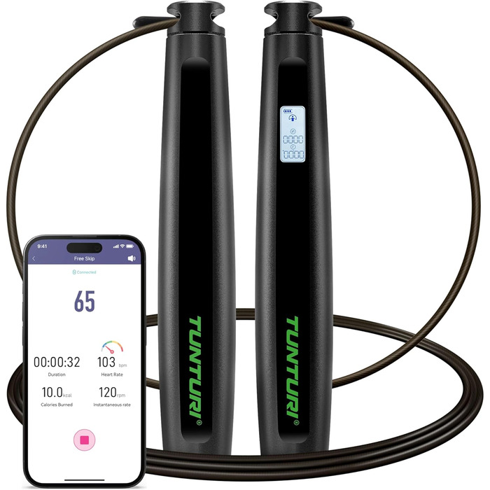 Скакалка Tunturi Smart Springseil - регульована довжина, зручні ручки, для дітей та дорослих