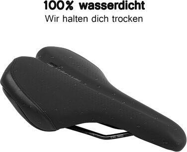 FIFTY-FIFTY Сідло для велосипеда з Memory Foam, комфортне та водонепроникне, для чоловіків та жінок, сумісне з шосейною (CITY) велосипедом