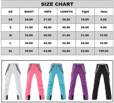 Штани для сноуборду та гірськолижного спорту ALSOGO: водонепроникні, вітронепроникні, з підтяжками, для жінок, зимові, знімні підтяжки, снігозахисний клапан, теплі, для активного відпочинку, синього кольору