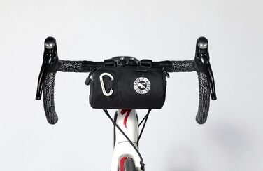 ULAC COURSIER Sprint сумка для фляги 1,5 л нейлон, універсальна, 18x10 см, 2 відділення, легка, чорна/сіра