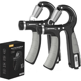 Набір для тренування зап'ястя 2 шт. Handtrainer, 5-60 кг, для спортсменів та реабілітації, FC0101 (темно-сірий)