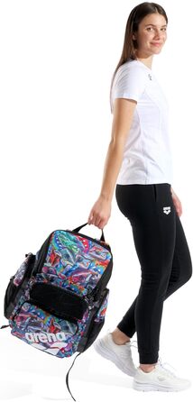 Рюкзак для плавання Arena One Go 45L з прикрасою 'Морська черепаха' – спортивний рюкзак для подорожей