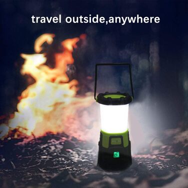 Кемпінгова лампа EULOCA 1200LM з LED CREE, перезаряджувана, водонепроникна, з Powerbank 4400mAh, 4 режими яскравості, 10W, для кемпінгу, походів, надзвичайних ситуацій