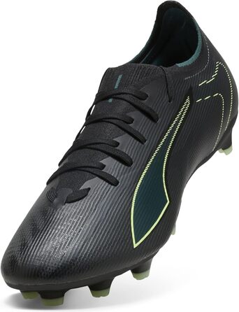 Футбольні бутси PUMA Ultra 6 Match FG/AG 43 EU - Чорний/Зелений (для поля та штучного покриття)
