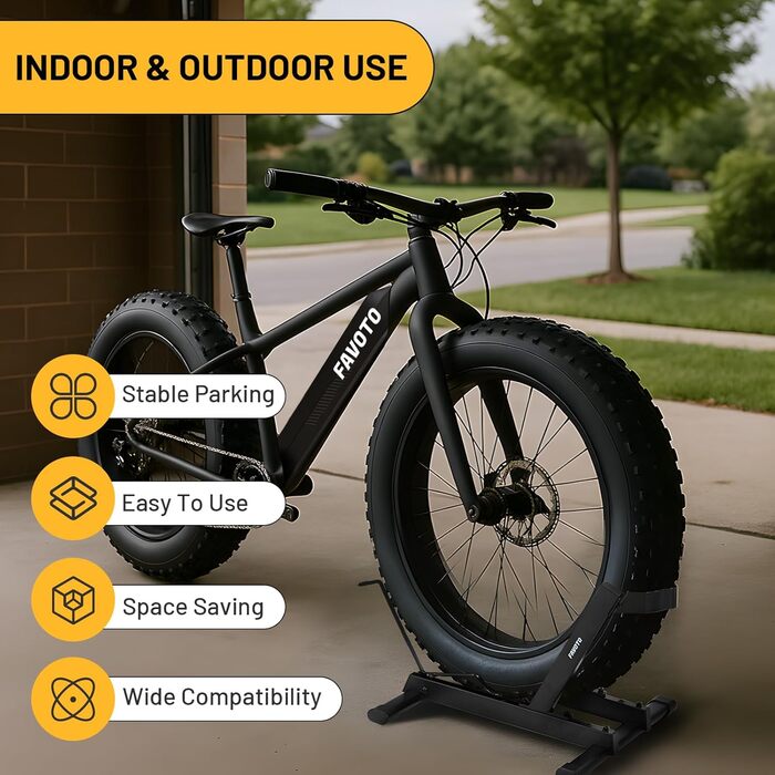 Підставка для електровелосипеда Favoto - утримувач для шосейної та звичайної велосипедів (20-29 дюймів, до 38 кг)