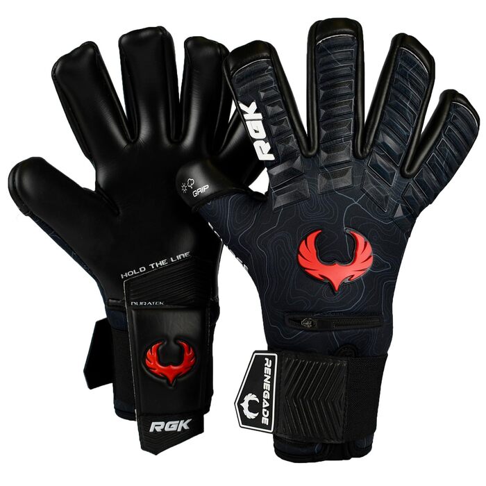 Воротарські рукавички Renegade GK Eclipse Profi з захистом пальців (Розміри 7-12, Рівень 5) 4+3мм EXT Contact Grip | Професійні рукавички для воротарів чоловіків, дорослих та підлітків