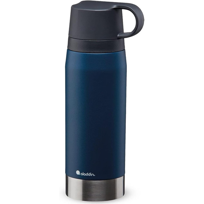 Термос Aladdin CityPark Thermavac 1.1 л з двома чашками, нержавіюча сталь, синій, BPA Free, зберігає тепло/холод до 25 годин, герметичний, можна мити в посудомийці