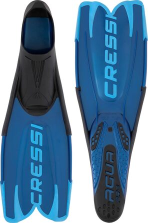Ласти Cressi Agua Pro Vollfußflosse (40/41) - Сині, для дайвінгу та плавання, зручні, з потужним імпульсом
