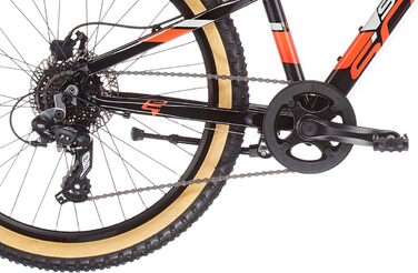 Дитячий гірський велосипед S'Cool Xroc Disc Alloy 24R 8S, 31 см, чорний/сірий/червоний