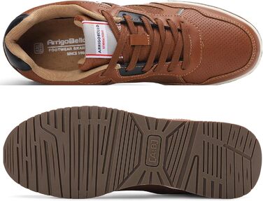 ARRIGO BELLO Чоловічі кросівки: зручні, універсальні, для відпочинку, роботи та прогулянок на природі. Розміри 41-46 (колір: коричневий)