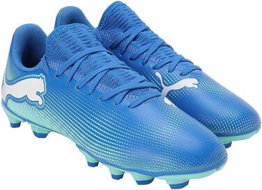 Дитячі футбольні кросівки PUMA Hyperlink Blue Mint Puma White, 28 EU