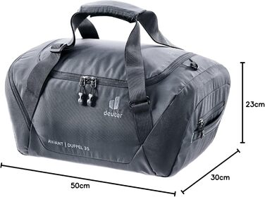 Сумка дорожня Deuter AViANT Duffel 35 л чорна, спортивна, для подорожей