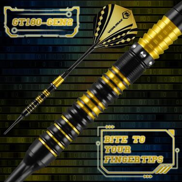 Дарти WIN.MAX Tungsten 90% - 3 шт, 18 г, професійні (золоті)