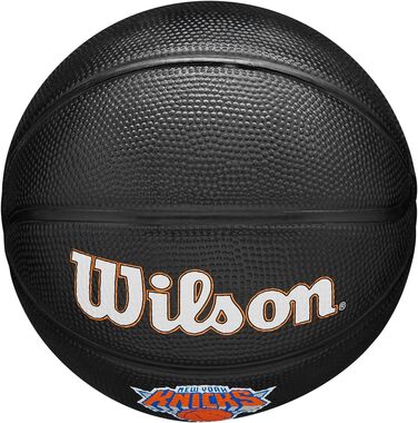 Міні-баскетбольний м'яч Wilson NBA Team Tribute New York Knicks, розмір 3, чорний