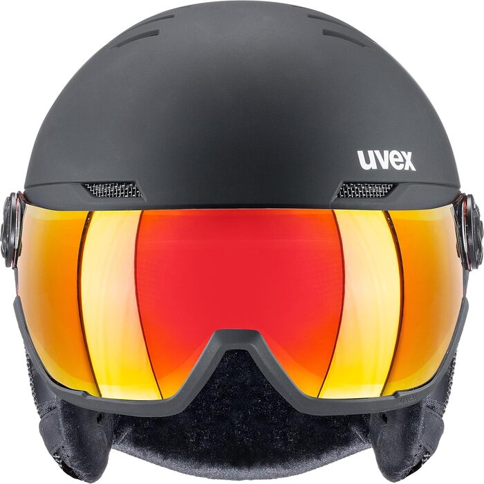 Гірськолижний шолом uvex Wanted Visor з візором, матовий синьо-чорний, 54-58 см