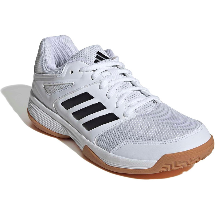 Жіночі кросівки adidas Speedcourt для залу, білі/чорні/сірі, 46 2/3 EU