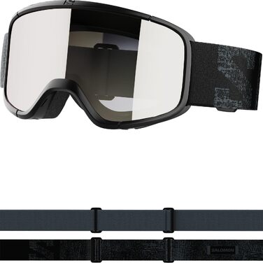 Маска для лиж та сноуборду Salomon Aksium 20 S Unisex, чорно-біла