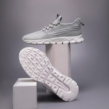 Чоловічі кросівки для бігу та фітнесу сірого кольору, розмір 40 EU