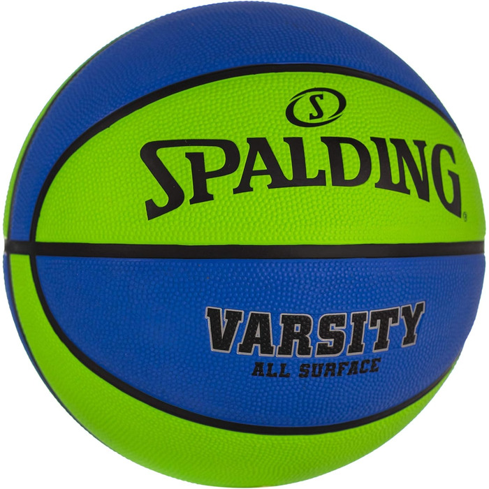 Баскетбольний м'яч Spalding Varsity, 74.9 см, синій/зелений
