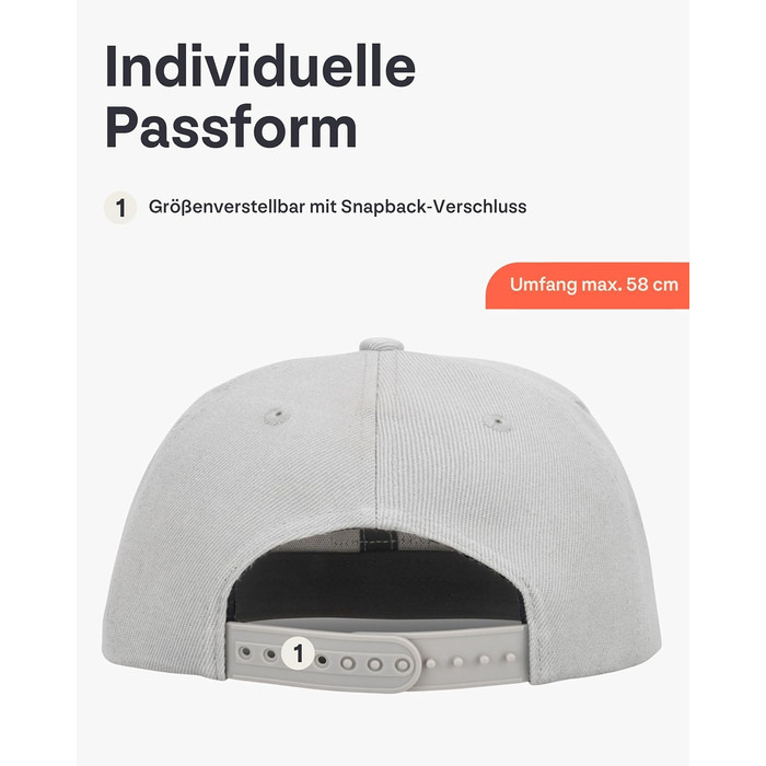 Кепка-снэпбек Johnny Urban Dean унісекс, регульована база-кепка, сіра/антрацит, один розмір