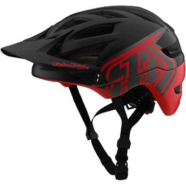 Велошолом Troy Lee Designs A1 MIPS червоний/чорний, захисний шолом для велосипеда