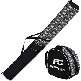 Ferocity Premium набір: сумка для лиж, сумка для лижних черевиків, шолома та палиць, камуфляж