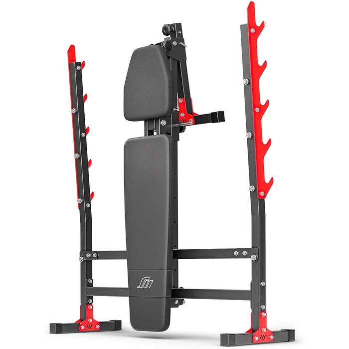 Регульована лава для жиму Marbo Sport MH-L107 2.0 з тримачем для штанги, чорна, вироблено в ЄС