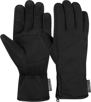 Жіночі рукавички Reusch Loredana Stormbloxx Touch-tec, теплі, водонепроникні, дихаючі, чорні, розмір 7