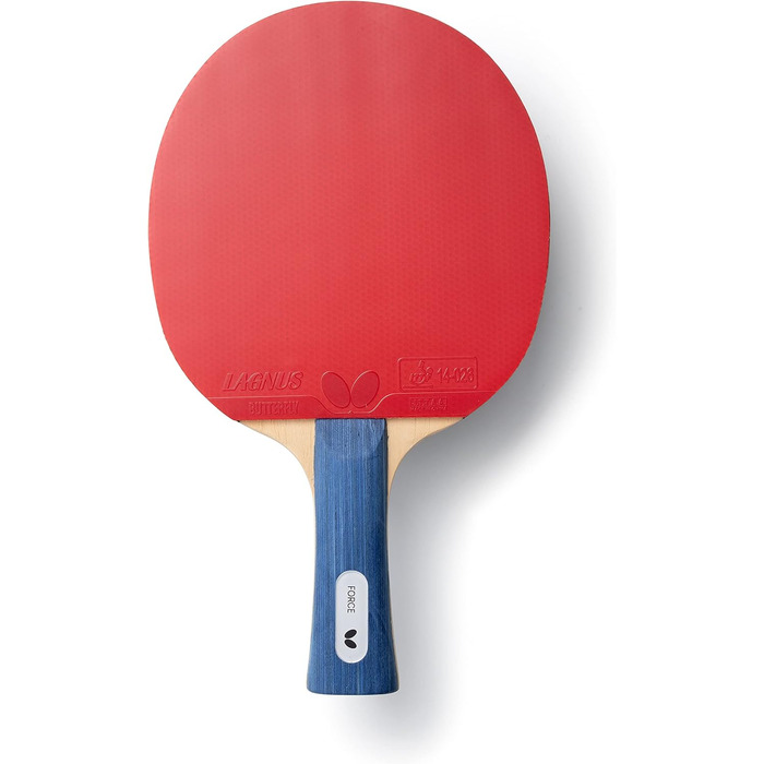 Професійна ракетка для настільного тенісу BUTTERFLY Force, ITTF, чорна/червона, для турнірів і просунутих гравців, з високим зчепленням