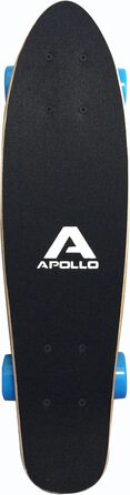 Скейтборд Apollo Fancy Vintage Mini Cruiser 22.5'' з дерев'яною декою, для дітей від 8 років, з LED колесами або без, повністю зібраний