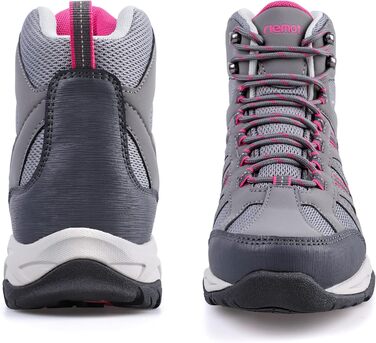 Жіночі водонепроникні трекінгові черевики Riehmot для піших прогулянок, сірі, рожеві, 36 EU