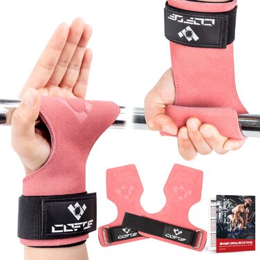 Підтримуючі ремені COFOF для важкої атлетики, бодібілдингу та силових тренувань, для жінок та чоловіків (рожевий)