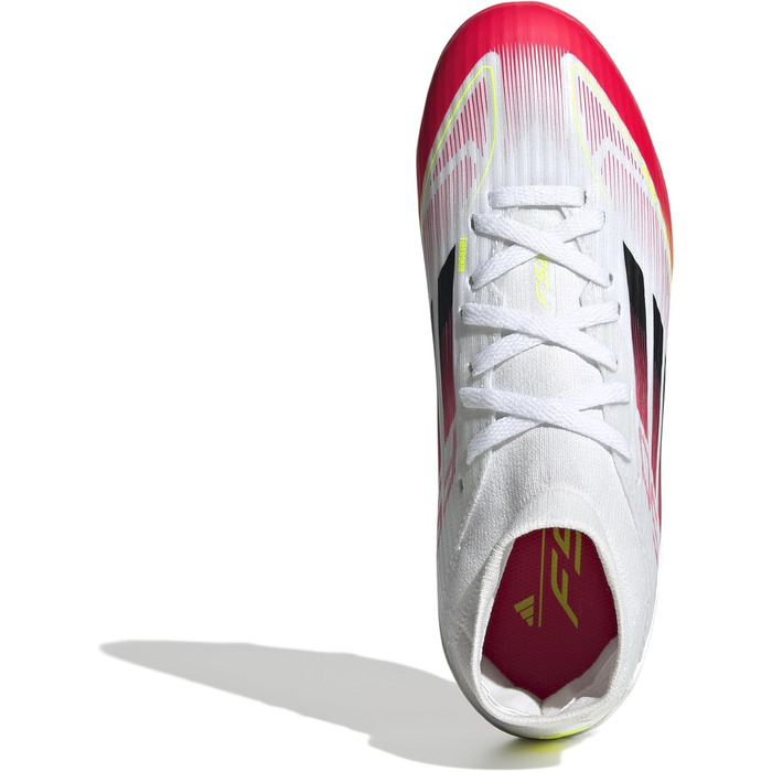 Дитячі футбольні бутси adidas F50 League Mid FG/MG - Білі, Чорні, Жовті (28 EU)