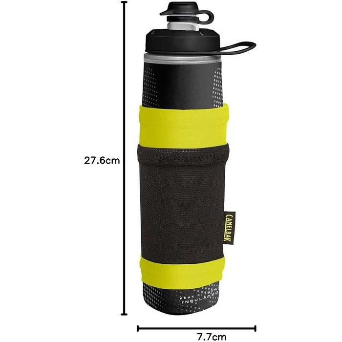 Пляшка для води CAMELBAK Peak Fitness Chill, ізольована, 710 мл, чорна/лайм, для спорту та фітнесу, унісекс