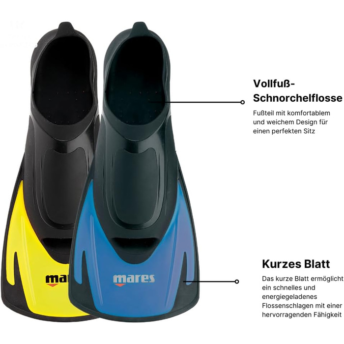 Ласти Mares Hermes – унісекс, для плавання та дайвінгу, сині. Зручні та легкі ласти з відкритим закриттям на нозі, розмір 42/43.